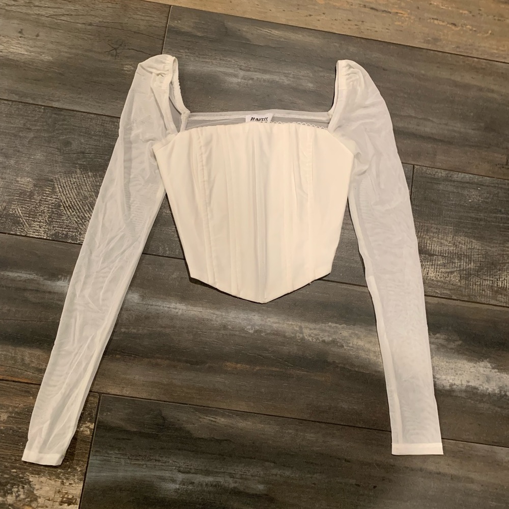 Princess Polly long sleeve crop top